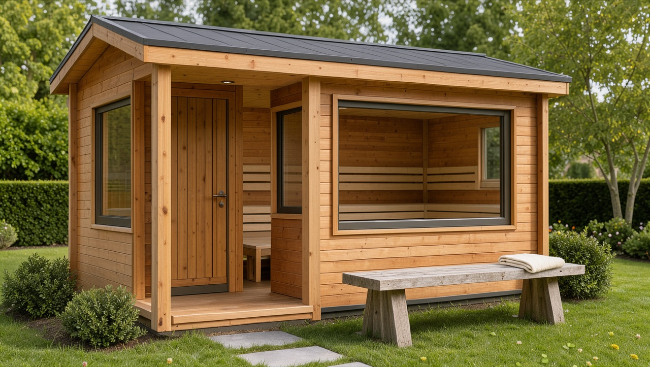 Mała sauna ogrodowa